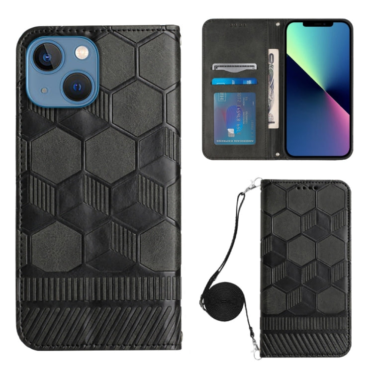 Crossbody Football Texture Magnetic PU Phone Case, For iPhone 15 Pro Max, For iPhone 15 Pro, For iPhone 15 Plus, For iPhone 15