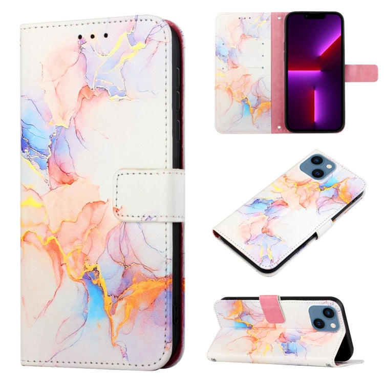 PT003 Marble Pattern Flip Leather Phone Case, For iPhone 16e, For iPhone 15 Pro Max, For iPhone 15 Pro, For iPhone 15 Plus