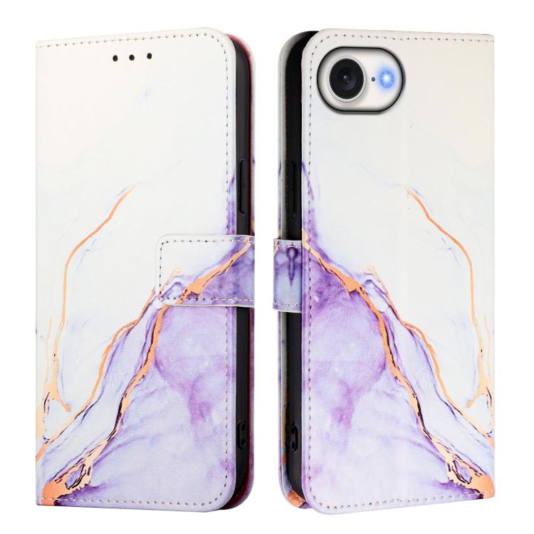 PT003 Marble Pattern Flip Leather Phone Case, For iPhone 16e, For iPhone 15 Pro Max, For iPhone 15 Pro, For iPhone 15 Plus