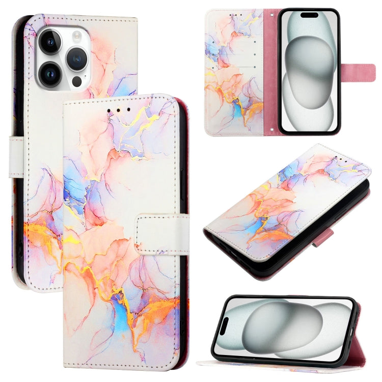 PT003 Marble Pattern Flip Leather Phone Case, For iPhone 16e, For iPhone 15 Pro Max, For iPhone 15 Pro, For iPhone 15 Plus