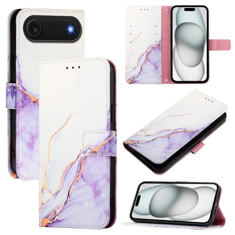PT003 Marble Pattern Flip Leather Phone Case, For iPhone 16 Pro Max, For iPhone 16 Pro, For iPhone 16 Plus, For iPhone 16
