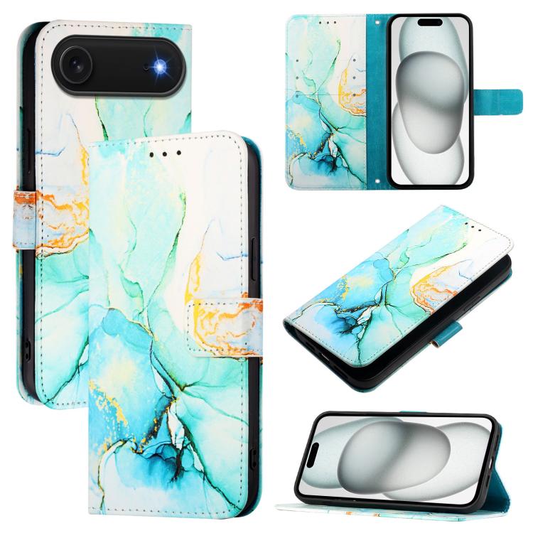 PT003 Marble Pattern Flip Leather Phone Case, For iPhone 16 Pro Max, For iPhone 16 Pro, For iPhone 16 Plus, For iPhone 16