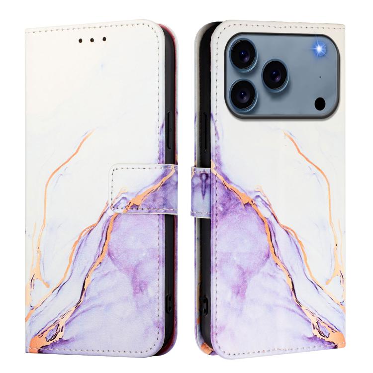 PT003 Marble Pattern Flip Leather Phone Case, For iPhone 16 Pro Max, For iPhone 16 Pro, For iPhone 16 Plus, For iPhone 16