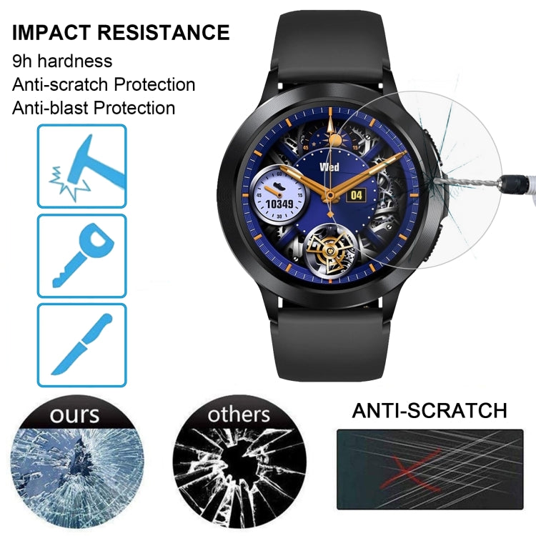 10pcs 0.26mm 2.5D 9H Tempered Glass Film Watch Screen Protector, For Zeblaze Btalk 2, For Zeblaze Stratos 2 Lite, For Zeblaze Stratos 3, For Zeblaze Vibe 7, For Zeblaze Vibe 7 Lite