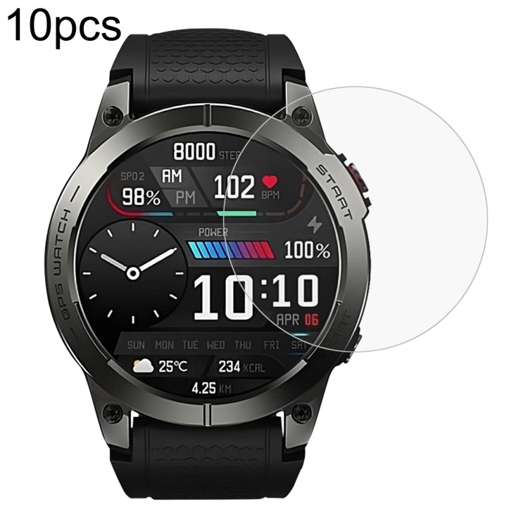 10pcs 0.26mm 2.5D 9H Tempered Glass Film Watch Screen Protector, For Zeblaze Btalk 2, For Zeblaze Stratos 2 Lite, For Zeblaze Stratos 3, For Zeblaze Vibe 7, For Zeblaze Vibe 7 Lite