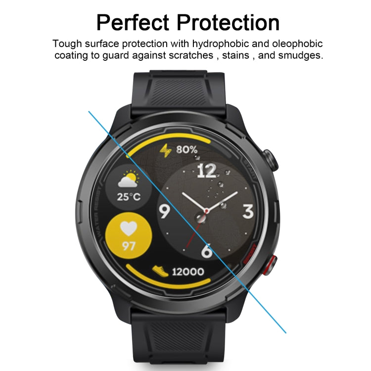 50pcs 0.26mm 2.5D 9H Tempered Glass Film Watch Screen Protector, For Zeblaze Stratos 2 Lite, For Zeblaze Stratos 3, For Zeblaze Vibe 7, For Zeblaze Vibe 7 Lite