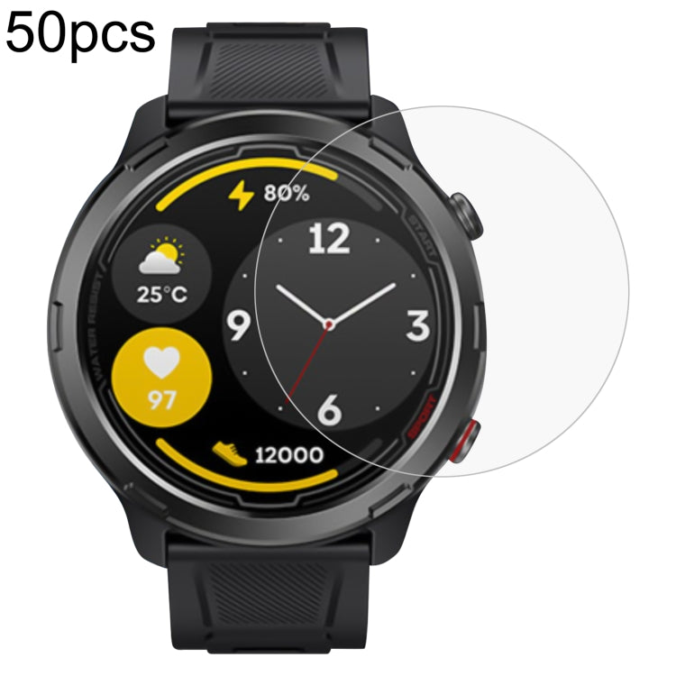 50pcs 0.26mm 2.5D 9H Tempered Glass Film Watch Screen Protector, For Zeblaze Stratos 2 Lite, For Zeblaze Stratos 3, For Zeblaze Vibe 7, For Zeblaze Vibe 7 Lite