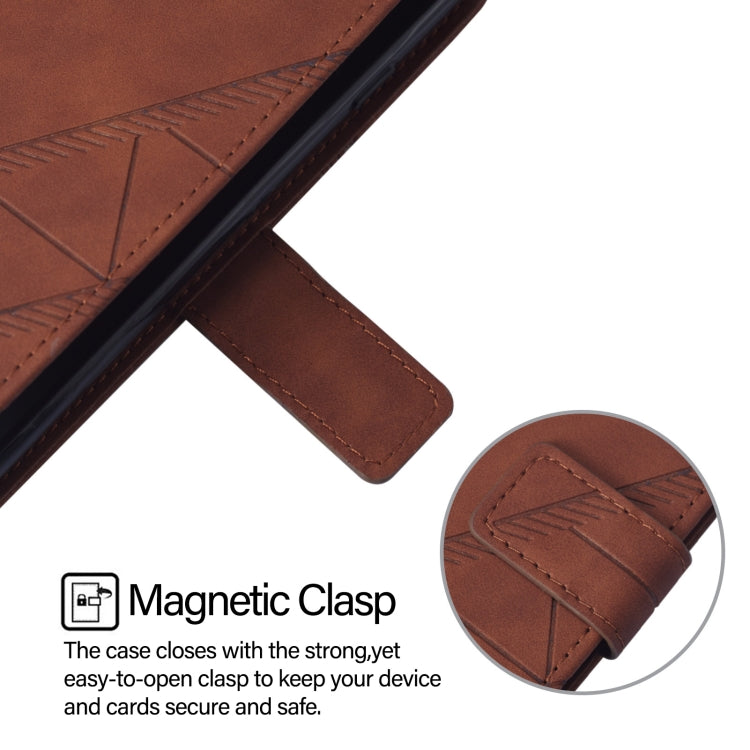 Crossbody 3D Embossed Flip Leather Phone Case, For iPhone 15, For iPod Touch 7 / 6 / 5