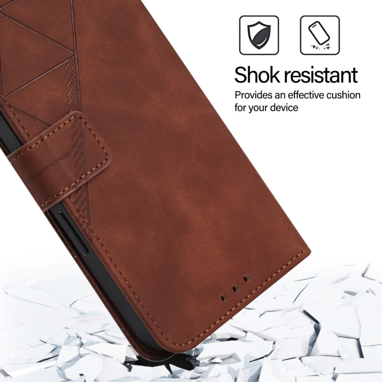 Crossbody 3D Embossed Flip Leather Phone Case, For iPhone 15, For iPod Touch 7 / 6 / 5