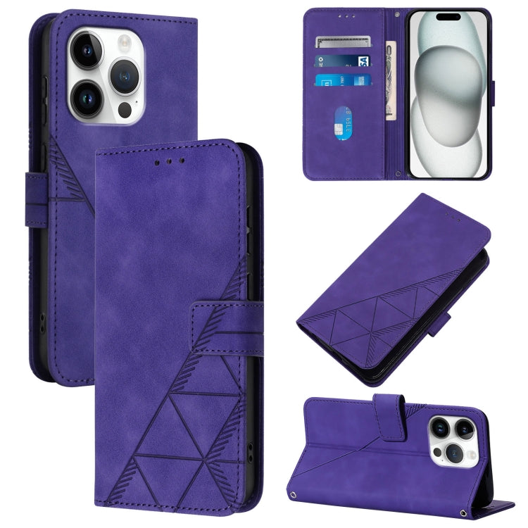 Crossbody 3D Embossed Flip Leather Phone Case, For iPhone 16, For iPhone 15 Pro Max, For iPhone 15 Pro, For iPhone 15 Plus