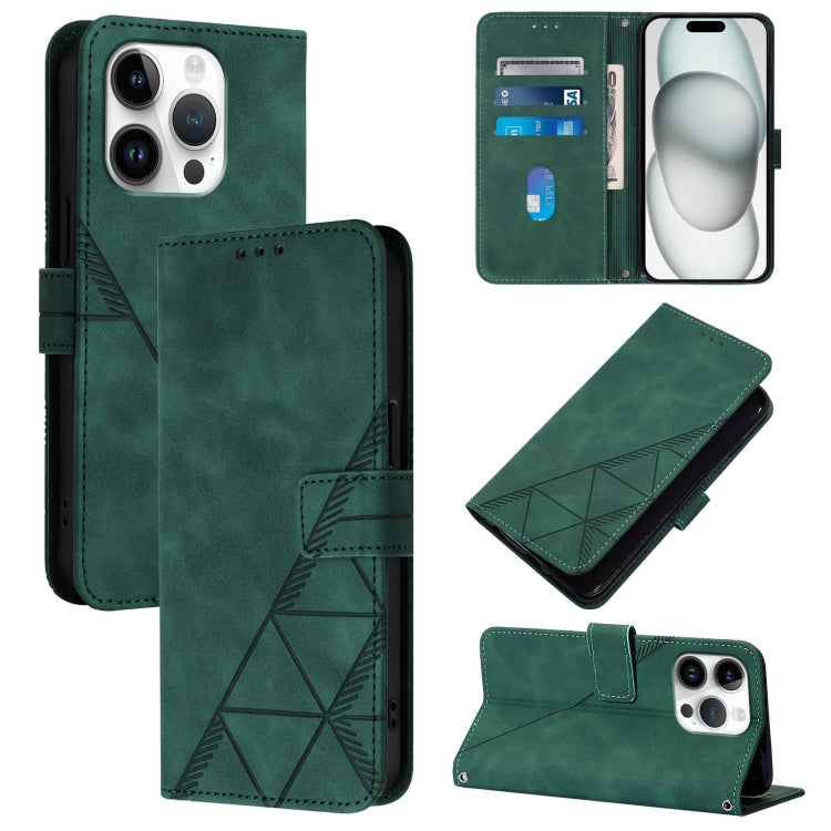 Crossbody 3D Embossed Flip Leather Phone Case, For iPhone 16, For iPhone 15 Pro Max, For iPhone 15 Pro, For iPhone 15 Plus