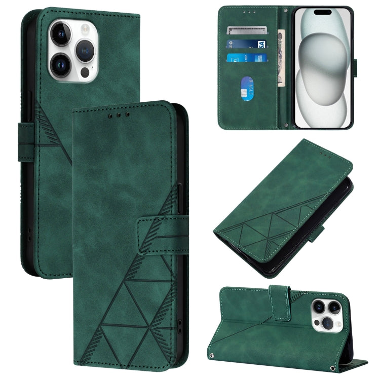 Crossbody 3D Embossed Flip Leather Phone Case, For iPhone 16, For iPhone 15 Pro Max, For iPhone 15 Pro, For iPhone 15 Plus
