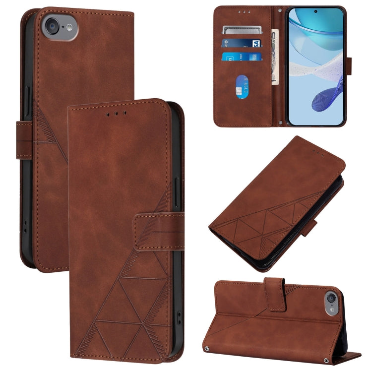 Crossbody 3D Embossed Flip Leather Phone Case