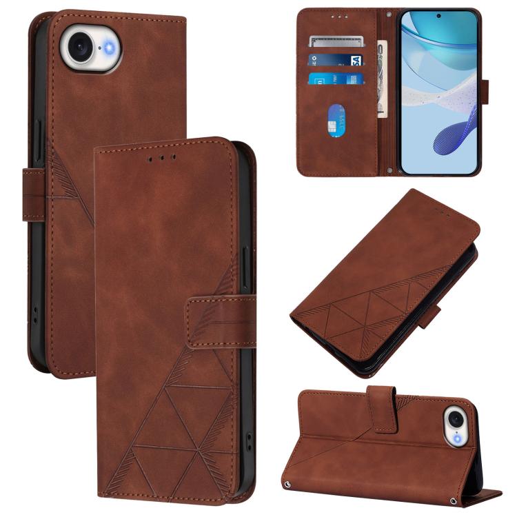 Crossbody 3D Embossed Flip Leather Phone Case, For iPhone 16, For iPhone 15 Pro Max, For iPhone 15 Pro, For iPhone 15 Plus