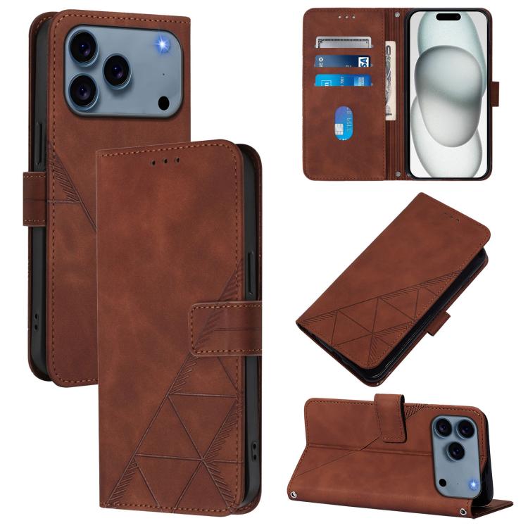 Crossbody 3D Embossed Flip Leather Phone Case, For iPhone 16e, For iPhone 16 Pro Max, For iPhone 16 Pro, For iPhone 16 Plus