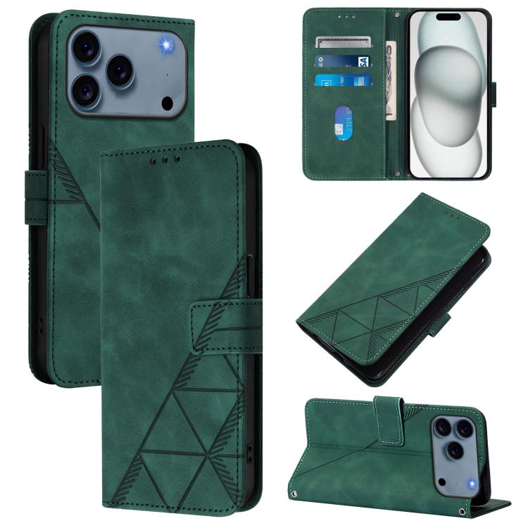 Crossbody 3D Embossed Flip Leather Phone Case, For iPhone 16e, For iPhone 16 Pro Max, For iPhone 16 Pro, For iPhone 16 Plus