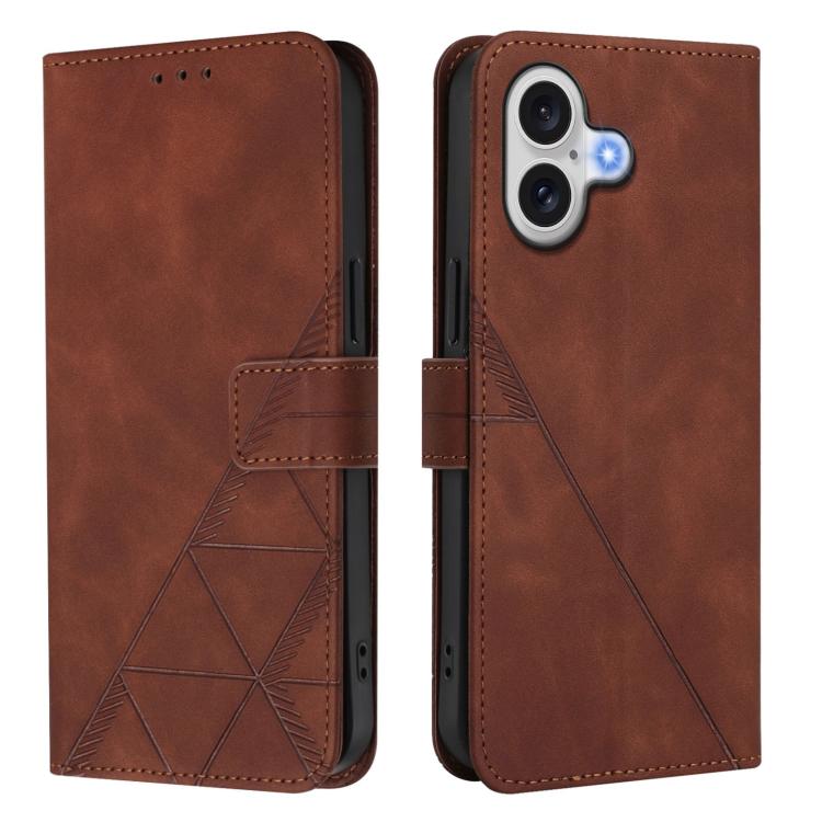 Crossbody 3D Embossed Flip Leather Phone Case, For iPhone 16, For iPhone 15 Pro Max, For iPhone 15 Pro, For iPhone 15 Plus