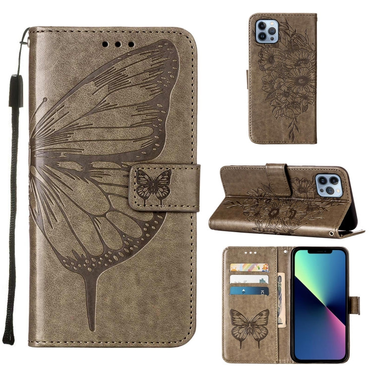 Embossed Butterfly Leather Phone Case, For iPod Touch 7 / 6 / 5