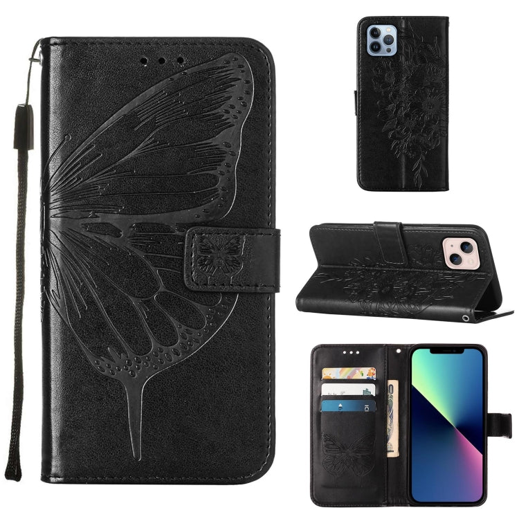 Embossed Butterfly Leather Phone Case, For iPod Touch 7 / 6 / 5