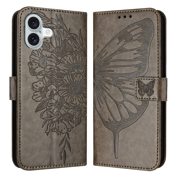 Embossed Butterfly Leather Phone Case, For iPhone 15 Pro, For iPhone 15 Plus, For iPhone 15