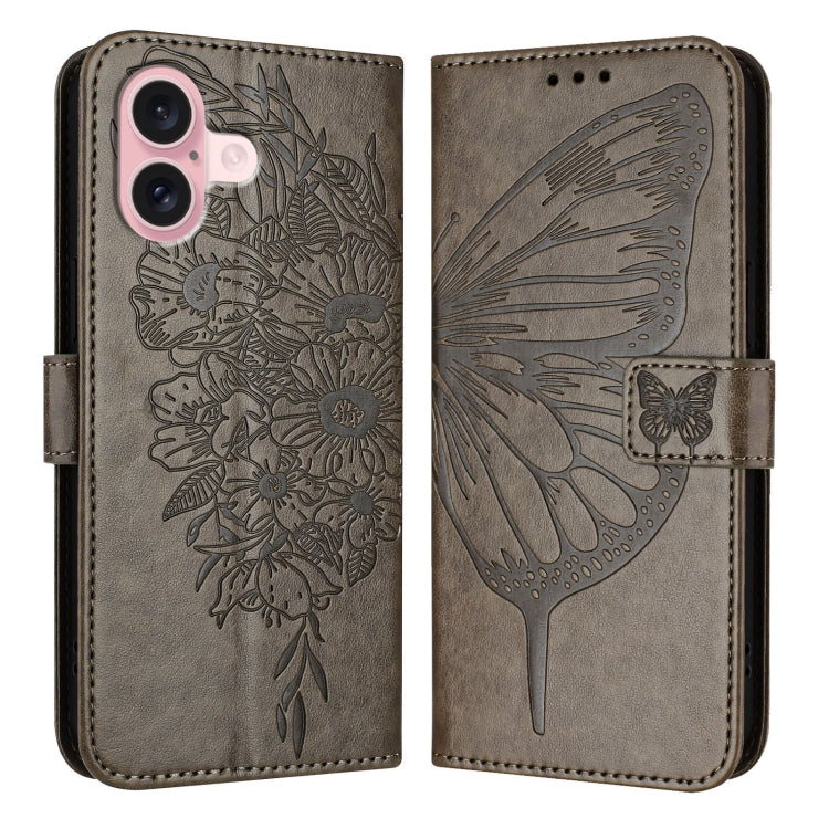 Embossed Butterfly Leather Phone Case, For iPhone 15 Pro, For iPhone 15 Plus, For iPhone 15