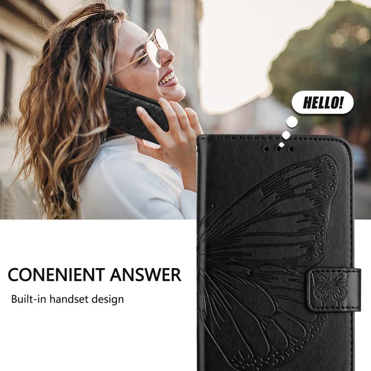 Embossed Butterfly Leather Phone Case, For iPhone 16 Pro Max, For iPhone 16 Pro, For iPhone 16 Plus