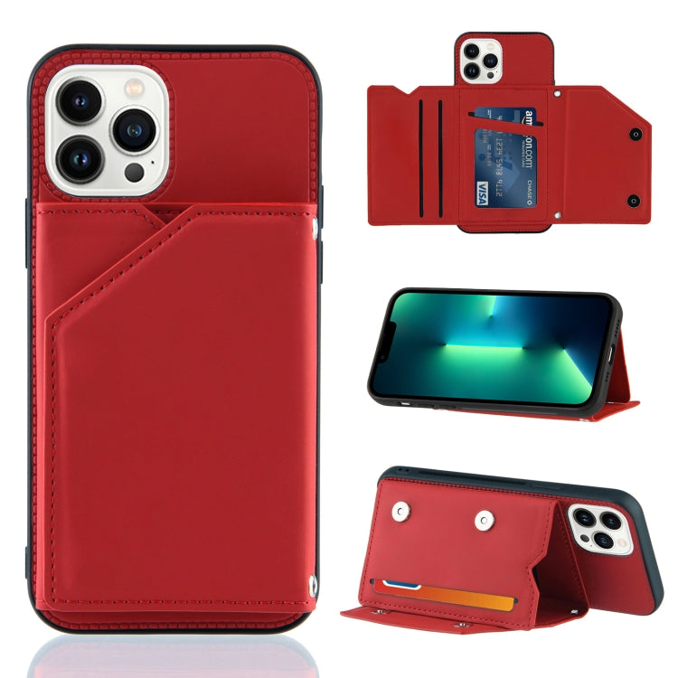 Skin Feel PU + TPU + PC Back Cover Shockproof Case