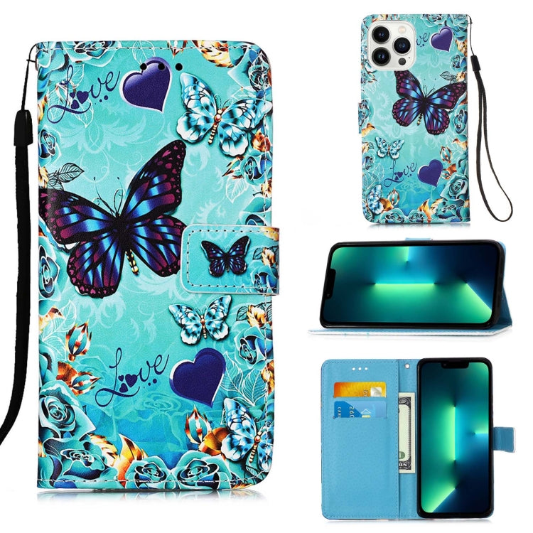 Colored Drawing Pattern Plain Weave Leather Phone Case, For iPhone 15 Plus, For iPhone 15