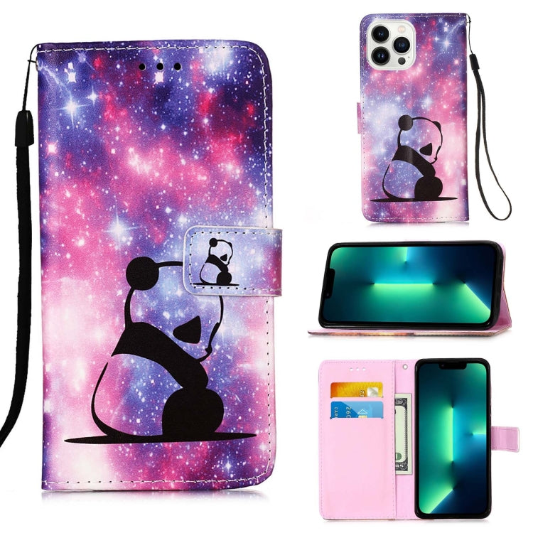 Colored Drawing Pattern Plain Weave Leather Phone Case, For iPhone 15 Plus, For iPhone 15