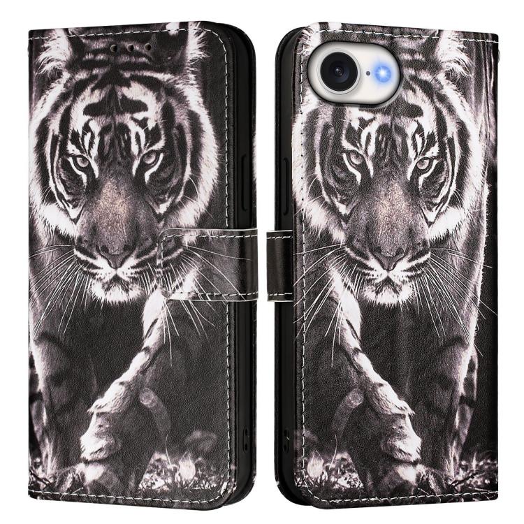 Colored Drawing Pattern Plain Weave Leather Phone Case, For iPhone 15 Plus, For iPhone 15