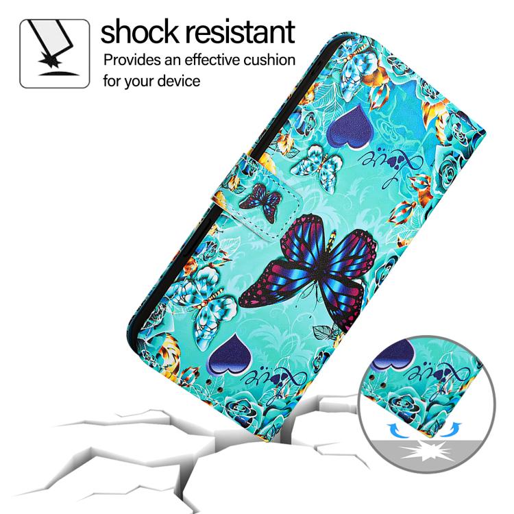 Colored Drawing Pattern Plain Weave Leather Phone Case, For iPhone 15 Plus, For iPhone 15