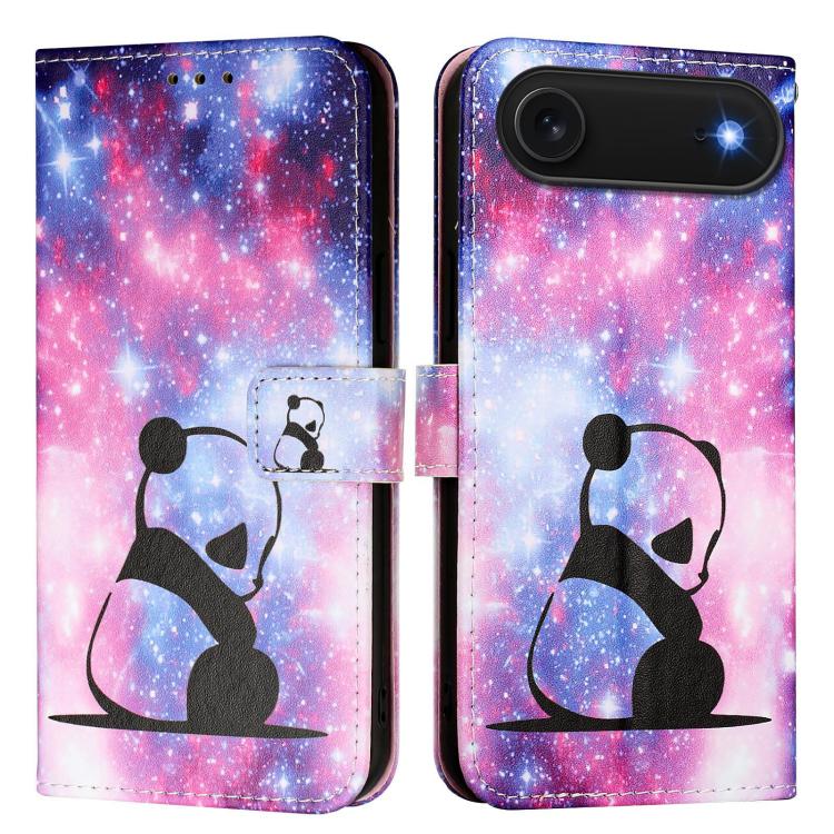 Colored Drawing Pattern Plain Weave Leather Phone Case, For iPhone 15 Plus, For iPhone 15