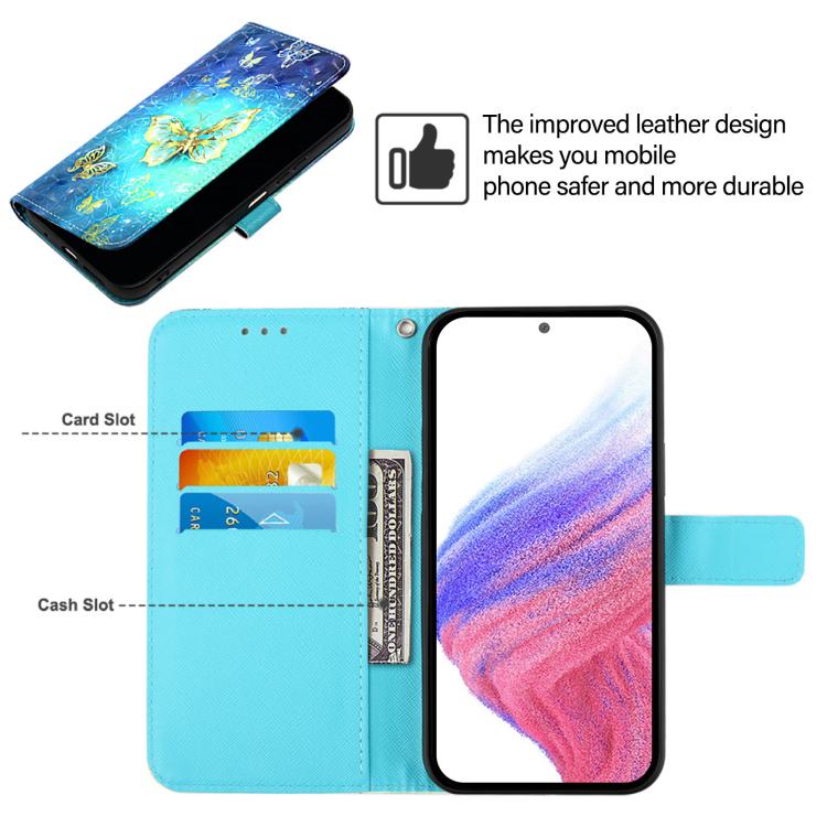 3D Painting Horizontal Flip Leather Phone Case, iPhone 16e, For iPhone 16 Pro Max, For iPhone 16 Pro