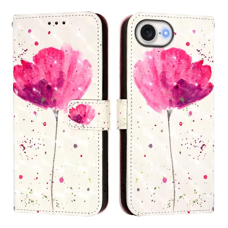3D Painting Horizontal Flip Leather Phone Case, iPhone 16e, For iPhone 16 Pro Max, For iPhone 16 Pro
