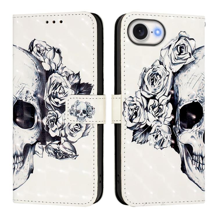 3D Painting Horizontal Flip Leather Phone Case, iPhone 16e, For iPhone 16 Pro Max, For iPhone 16 Pro