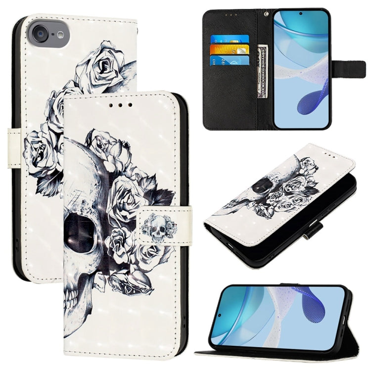 3D Painting Horizontal Flip Leather Phone Case