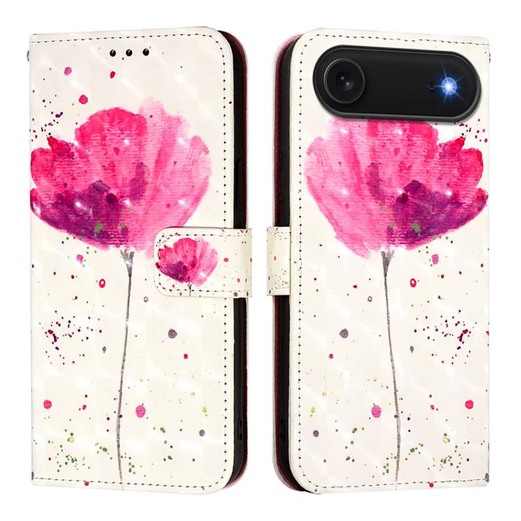 3D Painting Horizontal Flip Leather Phone Case, For iPhone 16 Plus, For iPhone 16, For iPhone 15 Pro Max