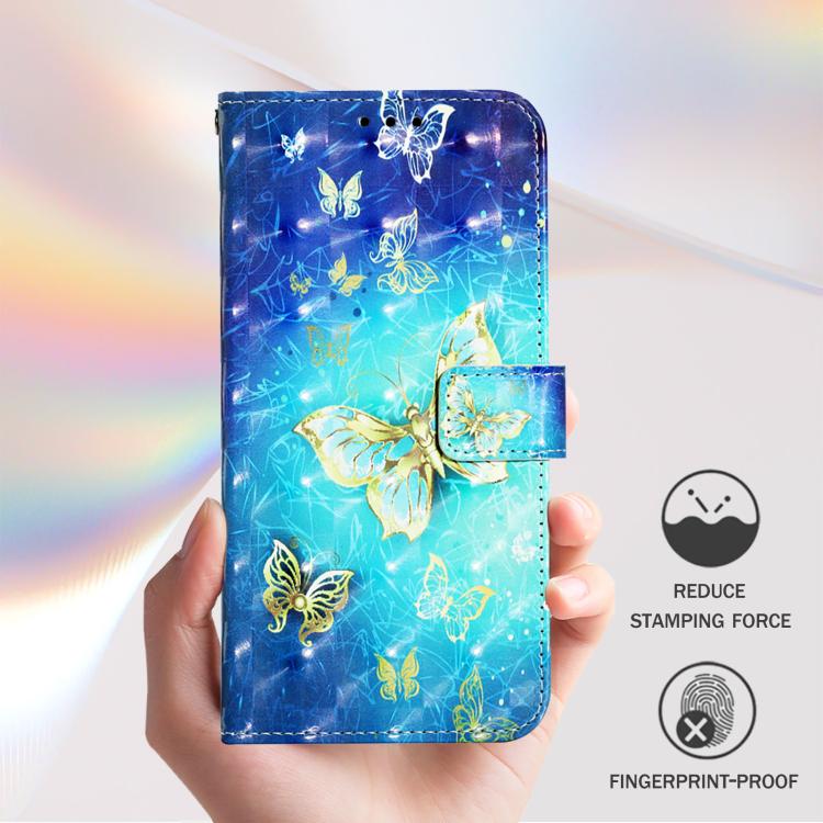 3D Painting Horizontal Flip Leather Phone Case, iPhone 16e, For iPhone 16 Pro Max, For iPhone 16 Pro