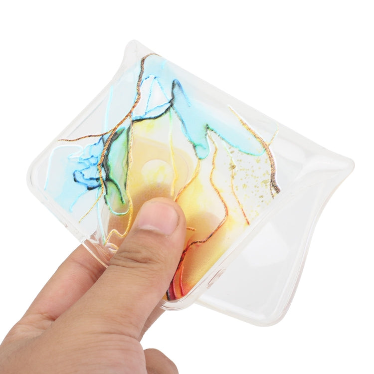 Hollow Marble Pattern TPU Straight Edge Phone Case, For iPhone 15 Pro Max, For iPhone 15 Pro, For iPhone 15 Plus, For iPhone 15