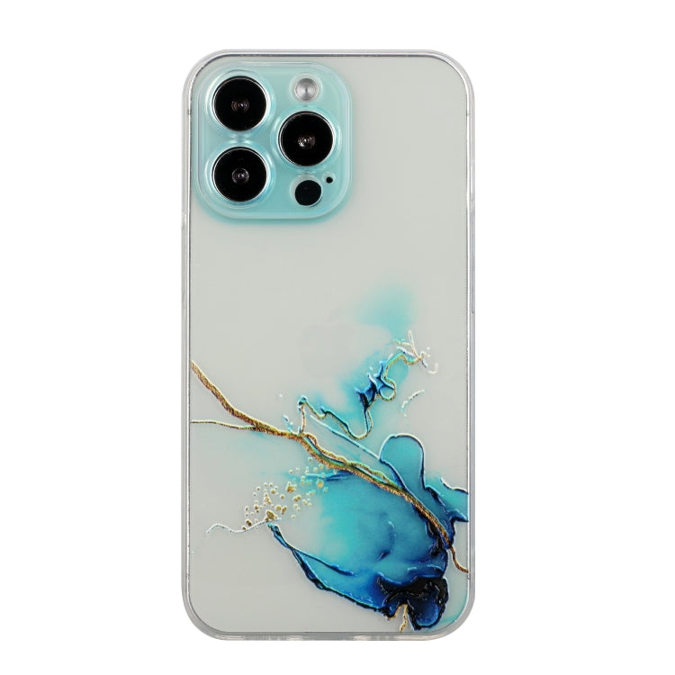 Hollow Marble Pattern TPU Straight Edge Phone Case, For iPhone 15 Pro Max, For iPhone 15 Pro, For iPhone 15 Plus, For iPhone 15