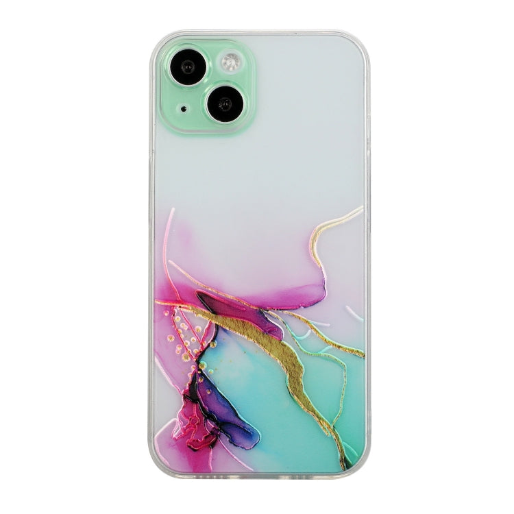 Hollow Marble Pattern TPU Straight Edge Phone Case, For iPhone 15 Pro Max, For iPhone 15 Pro, For iPhone 15 Plus, For iPhone 15