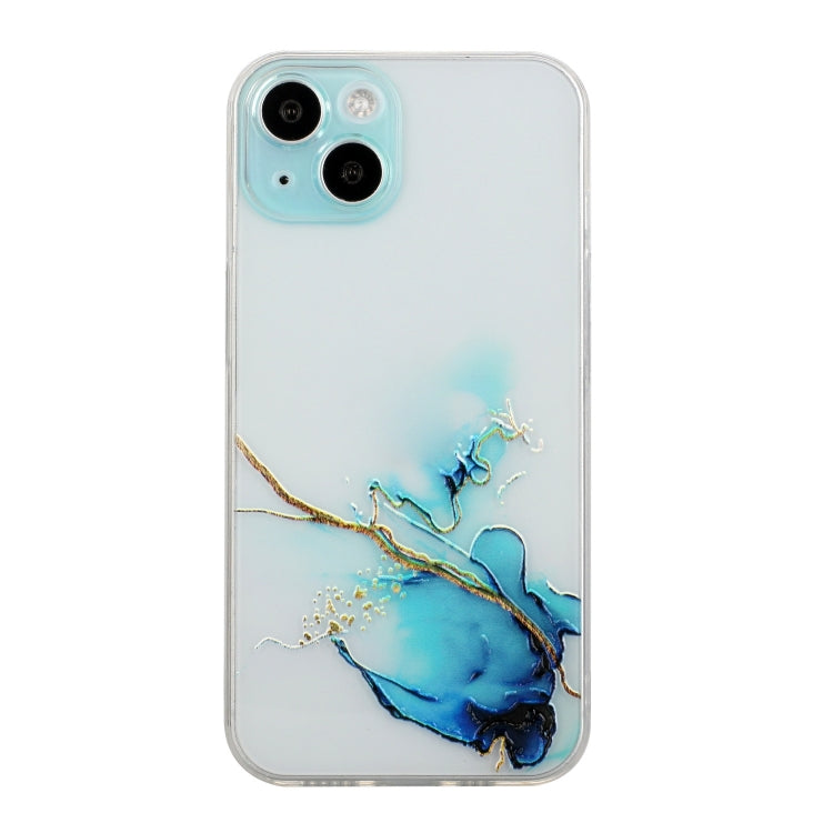 Hollow Marble Pattern TPU Straight Edge Phone Case, For iPhone 15 Pro Max, For iPhone 15 Pro, For iPhone 15 Plus, For iPhone 15