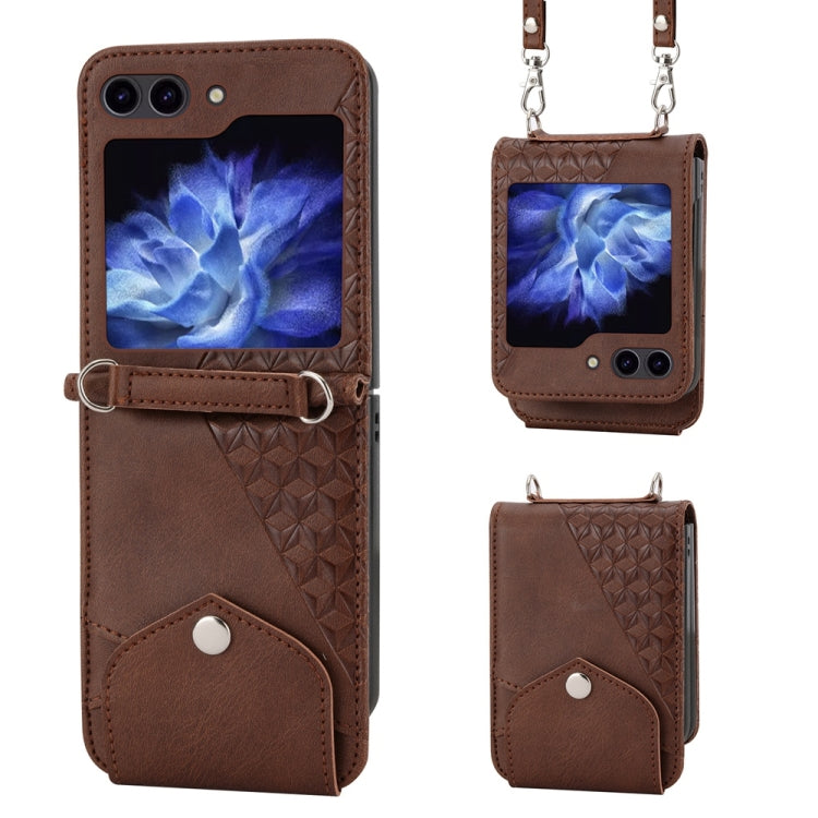 Cubic Grid Calf Texture Magnetic Leather Phone Case, For Samsung Galaxy Z Flip6 / Flip7 FE, For Samsung Galaxy Z Fold6, For Samsung Galaxy Z Fold5, For Samsung Galaxy Z Flip5
