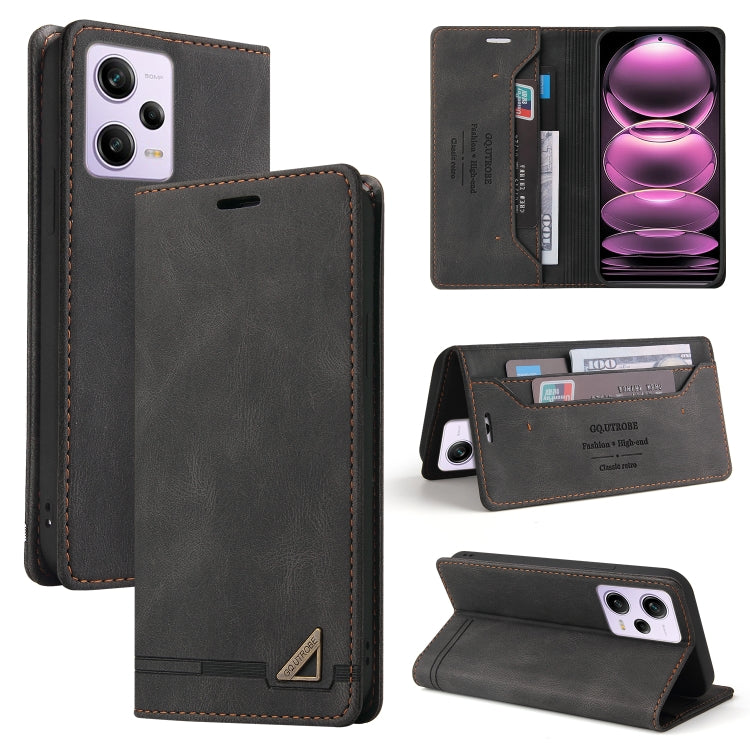 Skin Feel Anti-theft Brush Horizontal Flip Leather Case with Holder, For Xiaomi Poco F5 5G/Redmi Note 12 Turbo 5G, For Xiaomi Poco F5 Pro/Redmi K60/K60 Pro, For Xiaomi Redmi Note 12 Pro 4G Global, For Xiaomi Redmi Note 12 4G Global���������������������...