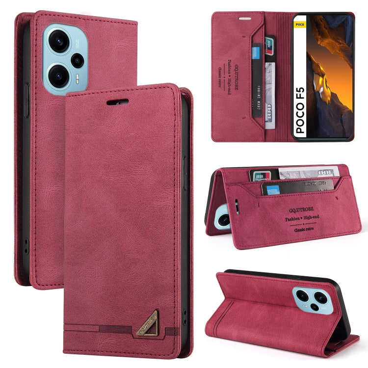 Skin Feel Anti-theft Brush Horizontal Flip Leather Case with Holder, For Xiaomi Poco F5 5G/Redmi Note 12 Turbo 5G, For Xiaomi Poco F5 Pro/Redmi K60/K60 Pro, For Xiaomi Redmi Note 12 Pro 4G Global, For Xiaomi Redmi Note 12 4G Global���������������������...