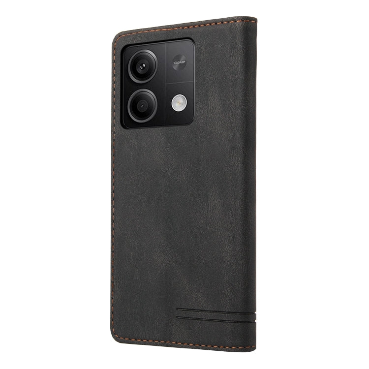 Skin Feel Anti-theft Brush Horizontal Flip Leather Case with Holder, For Xiaomi Redmi Note 13 5G, For Xiaomi Redmi 13C, For Xiaomi Redmi Note 13 Pro+, For Xiaomi Redmi Note 13 Pro 5G, For Xiaomi 13T, For Xiaomi Redmi 12
