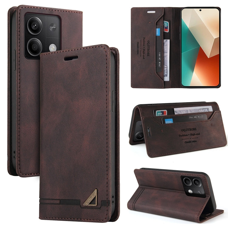 Skin Feel Anti-theft Brush Horizontal Flip Leather Case with Holder, For Xiaomi Redmi Note 13 5G, For Xiaomi Redmi 13C, For Xiaomi Redmi Note 13 Pro+, For Xiaomi Redmi Note 13 Pro 5G, For Xiaomi 13T, For Xiaomi Redmi 12