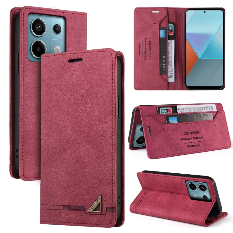 Skin Feel Anti-theft Brush Horizontal Flip Leather Case with Holder, For Xiaomi Redmi Note 13 5G, For Xiaomi Redmi 13C, For Xiaomi Redmi Note 13 Pro+, For Xiaomi Redmi Note 13 Pro 5G, For Xiaomi 13T, For Xiaomi Redmi 12