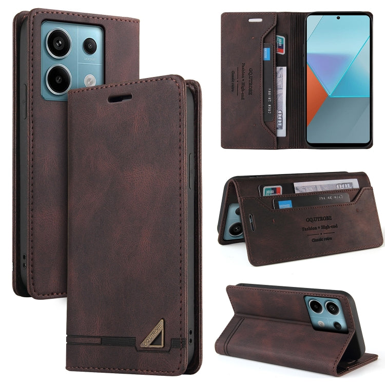 Skin Feel Anti-theft Brush Horizontal Flip Leather Case with Holder, For Xiaomi Redmi Note 13 5G, For Xiaomi Redmi 13C, For Xiaomi Redmi Note 13 Pro+, For Xiaomi Redmi Note 13 Pro 5G, For Xiaomi 13T, For Xiaomi Redmi 12