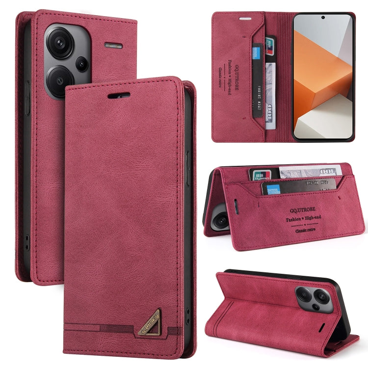 Skin Feel Anti-theft Brush Horizontal Flip Leather Case with Holder, For Xiaomi Redmi Note 13 5G, For Xiaomi Redmi 13C, For Xiaomi Redmi Note 13 Pro+, For Xiaomi Redmi Note 13 Pro 5G, For Xiaomi 13T, For Xiaomi Redmi 12
